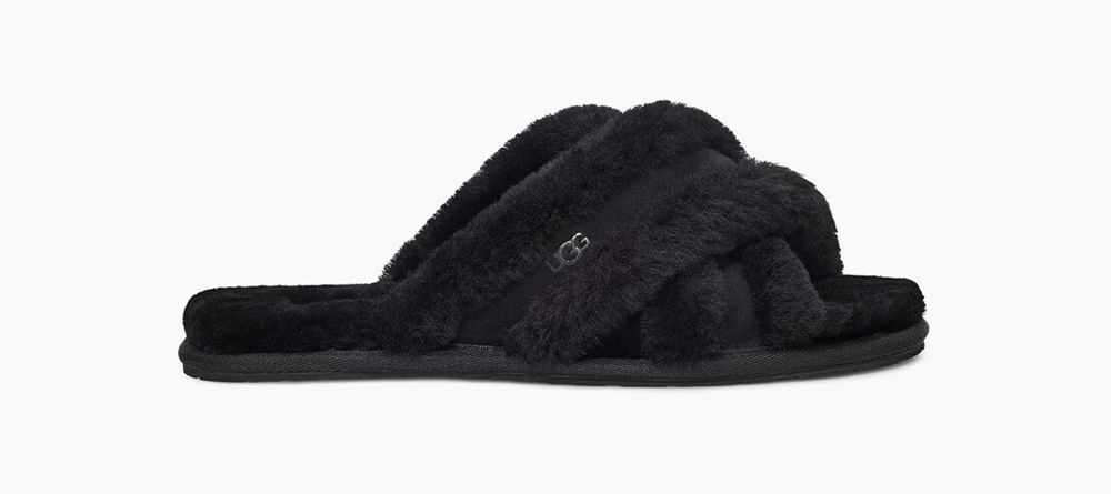 Ugg Scuffita - Womens Slippers - Black - NZ (3720KMHDF)